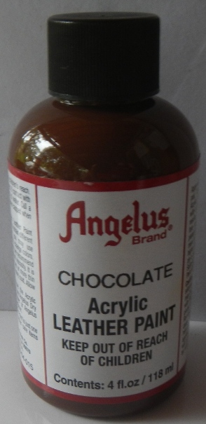 Angelus Acrylic Paint Chocolate 118ml Angelus Leather Paint  Angelus 2 Thin, Angelus 2 Hard, Angelus Preparer and Degalzer Angelus Stripper Leather Paint  Leather Dye Leather Preparer Acrylic Paint